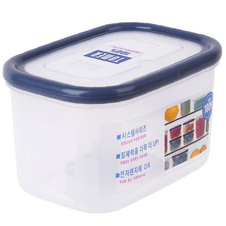 국산 냉장 보호 정리 토마 직사각 밀폐 용기 2호 550ml