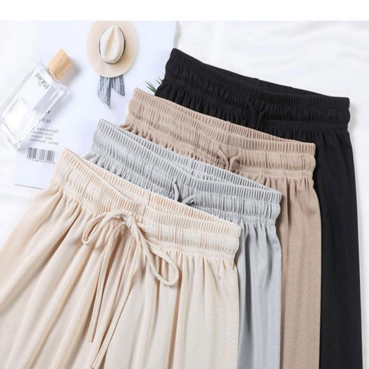 팬츠 고무줄 바지 밴딩 와이드 쿨 외출복 홈웨어 추천 시원한바지 허리밴딩