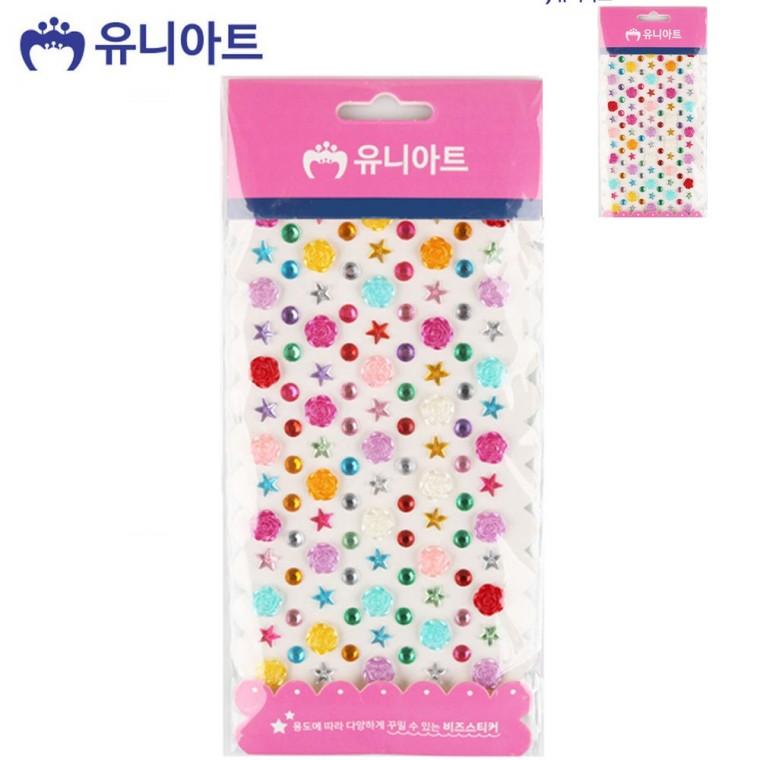 비즈스티커 34번 카드꾸미기스티커 큐빅스티커 노트북꾸미기스티커