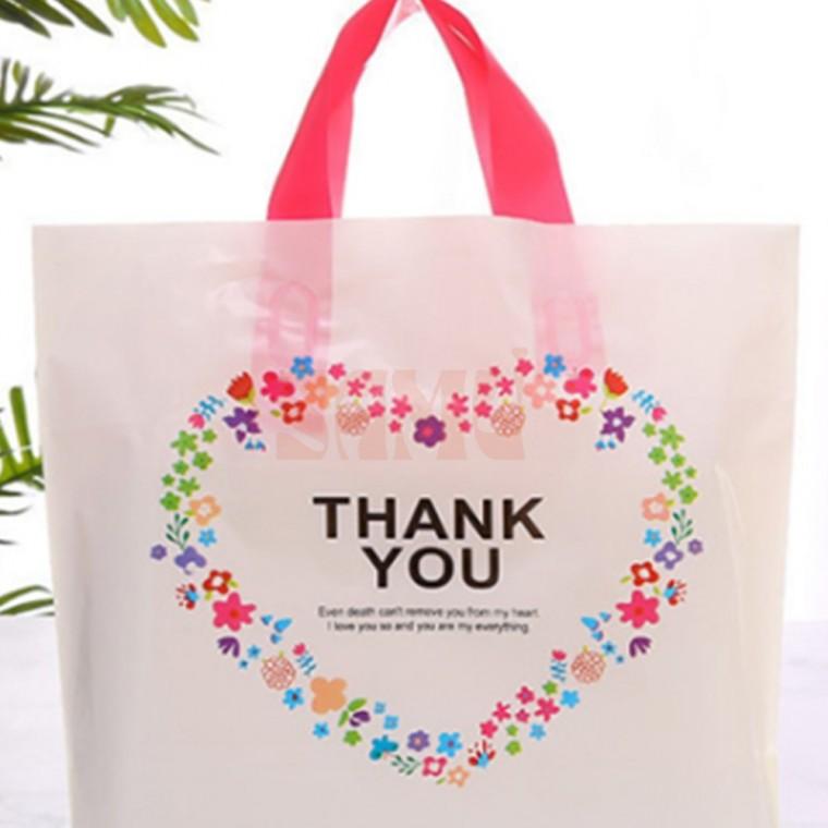 THANK YOU 손잡이 비닐 쇼핑백 선물포장백 비닐종이백