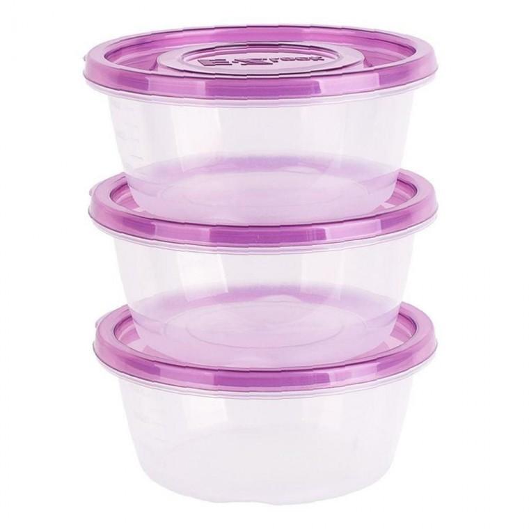 국산 락앤락 강력 이지락 간편 밀폐 용기 원형 350ml 3ea