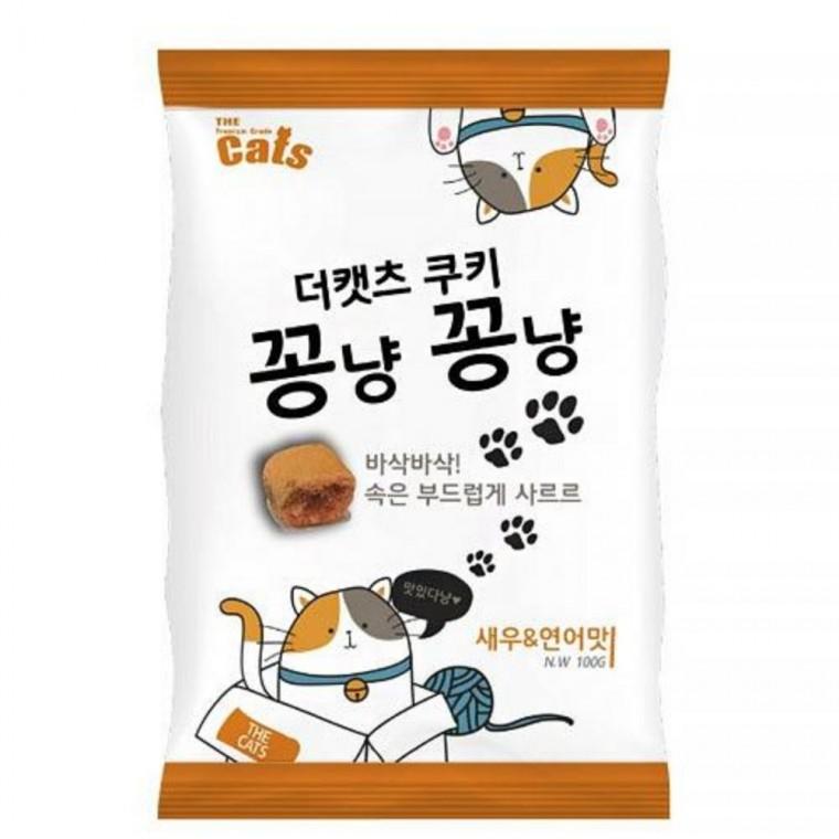 냥이간식스낵 새우&연어 고양이선물 고양이간식 고양이쿠키