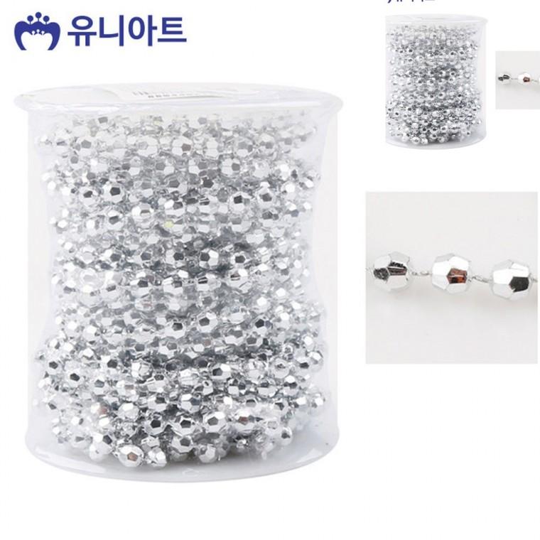 롤체인줄 은색 비즈체인줄 롤비즈줄 롤체인비즈