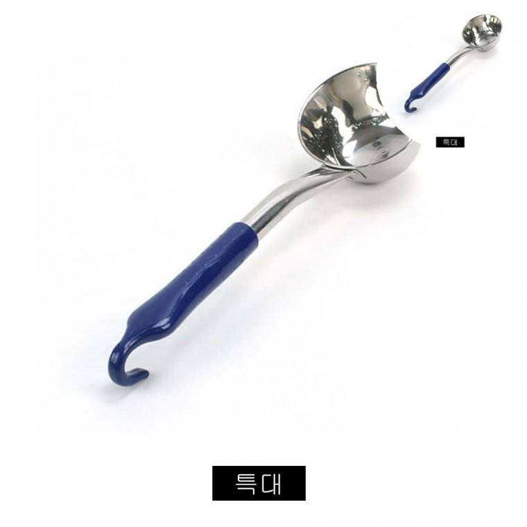 스텐 통샥구 국자 미니핸들 특대 1200cc 큰국자 통국자 중식국자