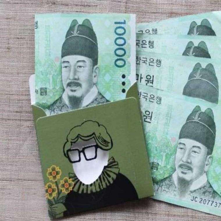 방긋 미니 돈봉투 세종대왕 엽서봉투 경조사봉투 감사봉투