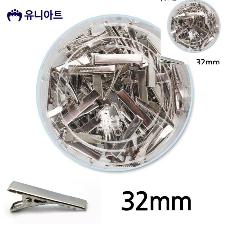 넙적핀 32mm 1통 헤어핀부자재 헤어핀재료 헤어집게핀