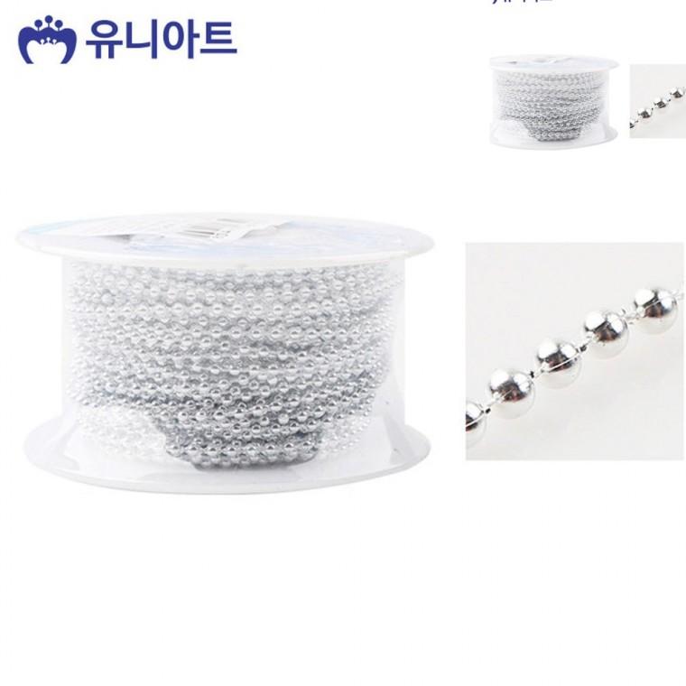 롤체인줄 은색 목걸이체인줄 팔찌목걸이만들기줄 키링체인줄