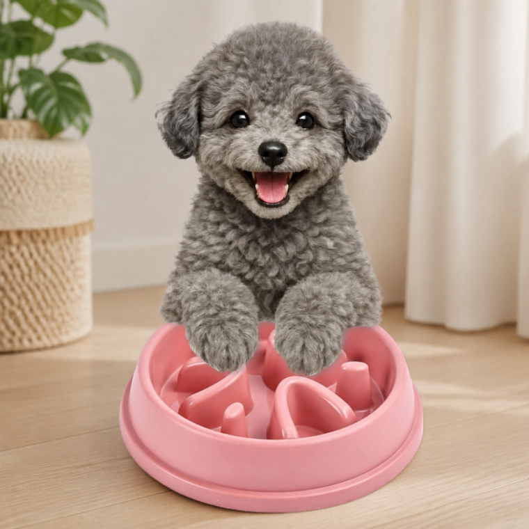 강아지 고양이 슬로우식기 식사 속도 조절 밥그릇 펫 급식기