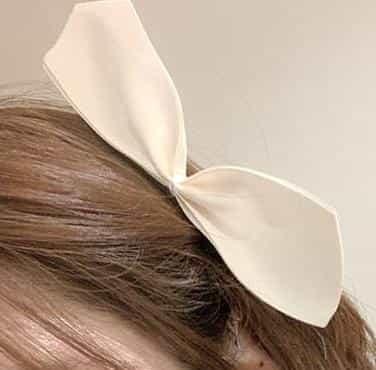반리본 머리핀 2p 리본삔 리본헤어핀 포인트핀