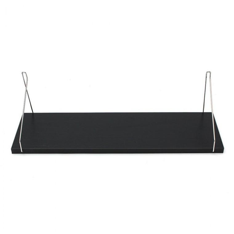 무타공 심플 벽선반 50x15cm 블랙 거실수납 선반설치 선반프레임 MDF선반