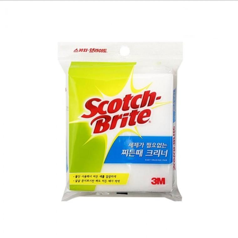 3M스카치브라이트 세제가 필요없는 찌든때크리너대152x127 1입 찌든때제거 청소스펀지 간편청소