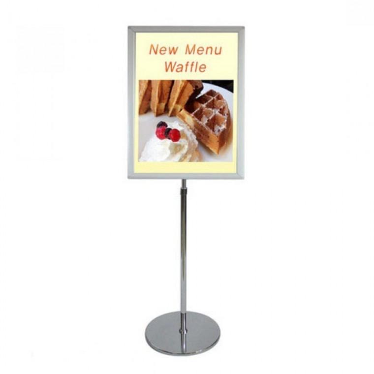 일진디앤이 개폐형 포스터스탠드 A3 크롬도금 ZOP3513C 포스터입간판 개폐형스탠드 전단거치대