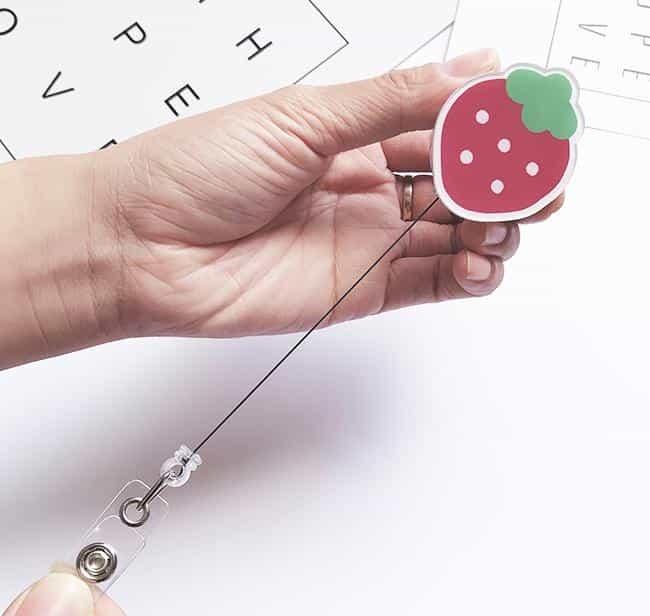 캐릭터 사원증 릴홀더 클립 사원증걸이 자동릴홀더 목걸이릴홀더