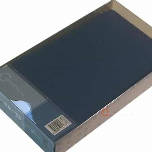 명함철 4단 PVC 흑색 명함케이스 명함파일 명함관리