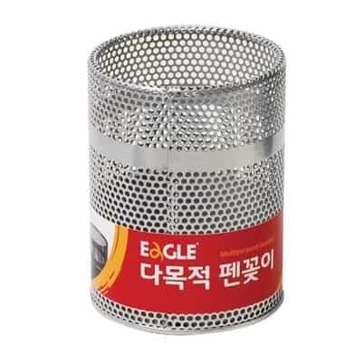 메탈 펜꽂이 소 실버 데스크펜꽂이 고급연필꽂이 책상펜정리