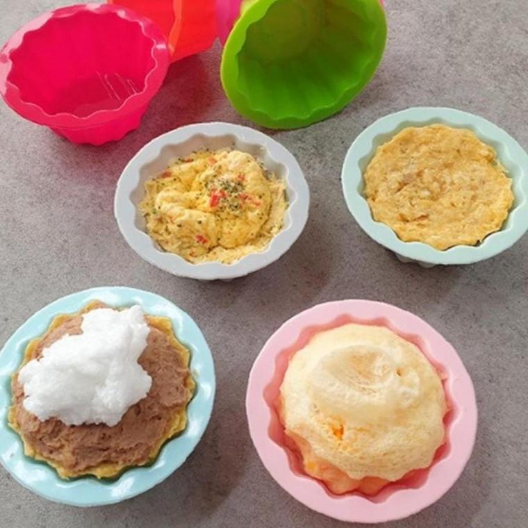 실리콘 포근한 머핀빵틀4P 머핀컵 빵틀몰드 제과제빵