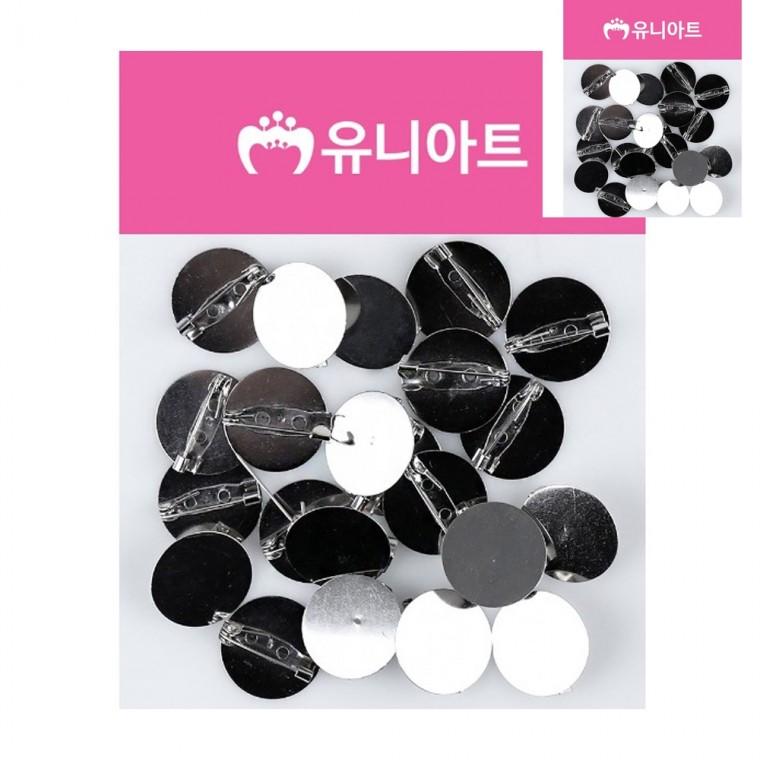 민자 코사지핀 20mm 뒤꽂이부자재 코사지핀부자재 브로치재료