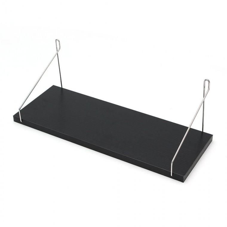 무타공 심플 벽선반 40x15cm 블랙 인테리어 블랙선반 MDF선반 무타공벽선반