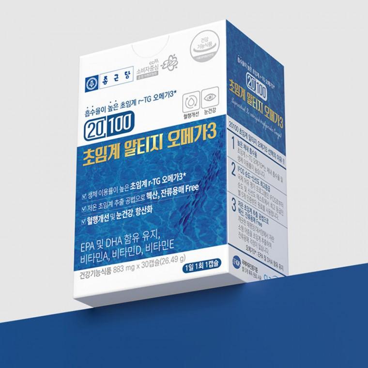 종근당 20100 초임계 알티지 오메가3 833mg x 30캡슐