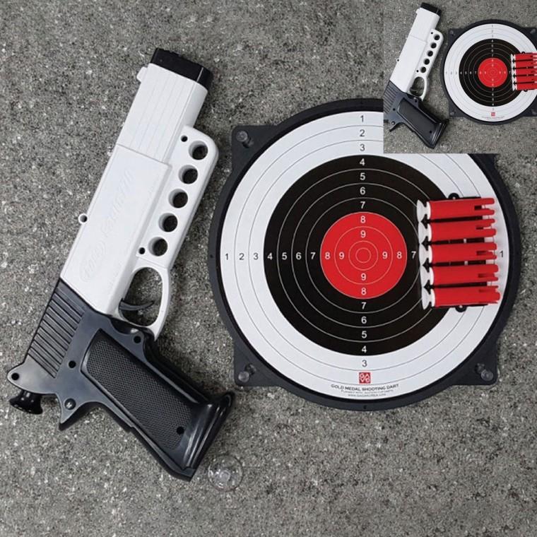 금메달 공기권총 안전사격다트 자석다트핀 다트놀이 대형다트판자석