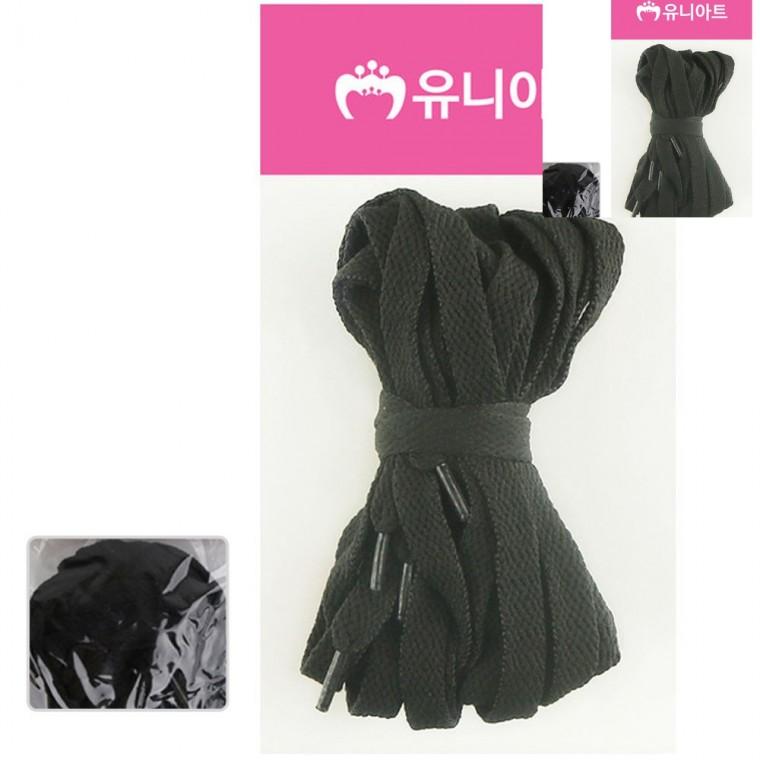 넙적 신발끈 검정 운동화끈매듭 넓은운동화끈 신발끈공예