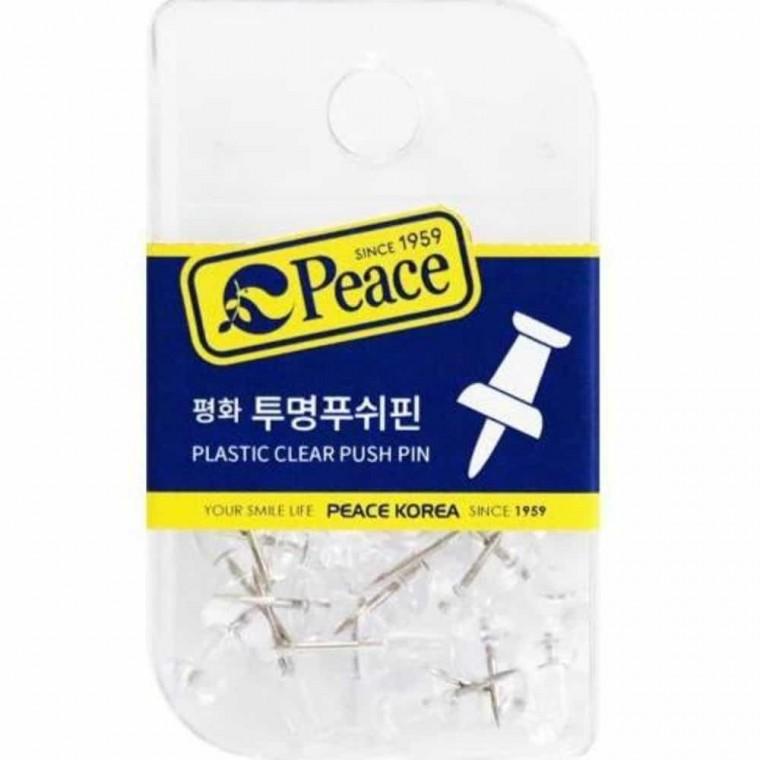 투명푸쉬핀 서류고정 압정 사진꽂이