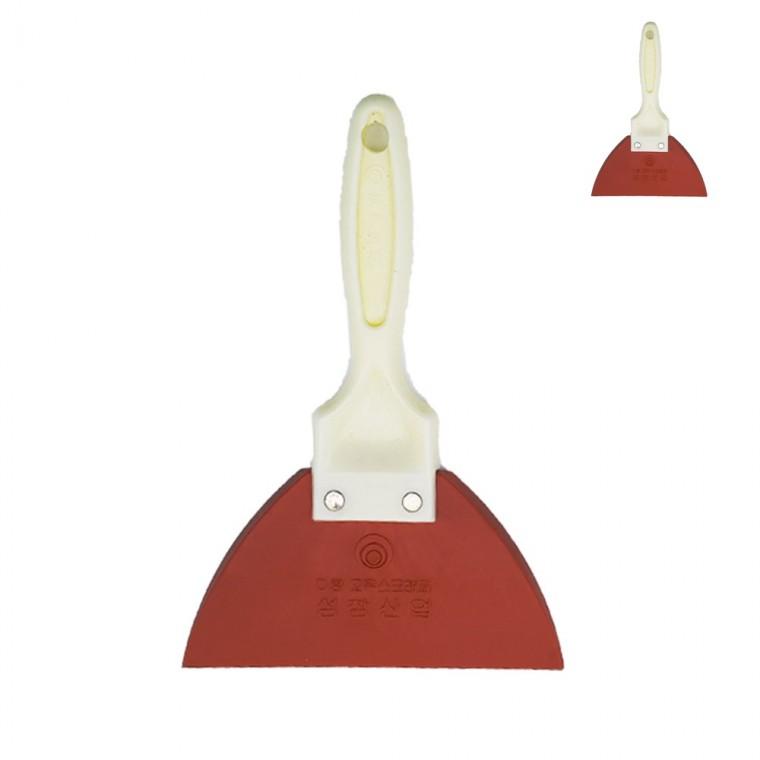 D형 고무 헤라 스크래퍼 130mm 줄눈공구 퍼티공구 고무스크래퍼
