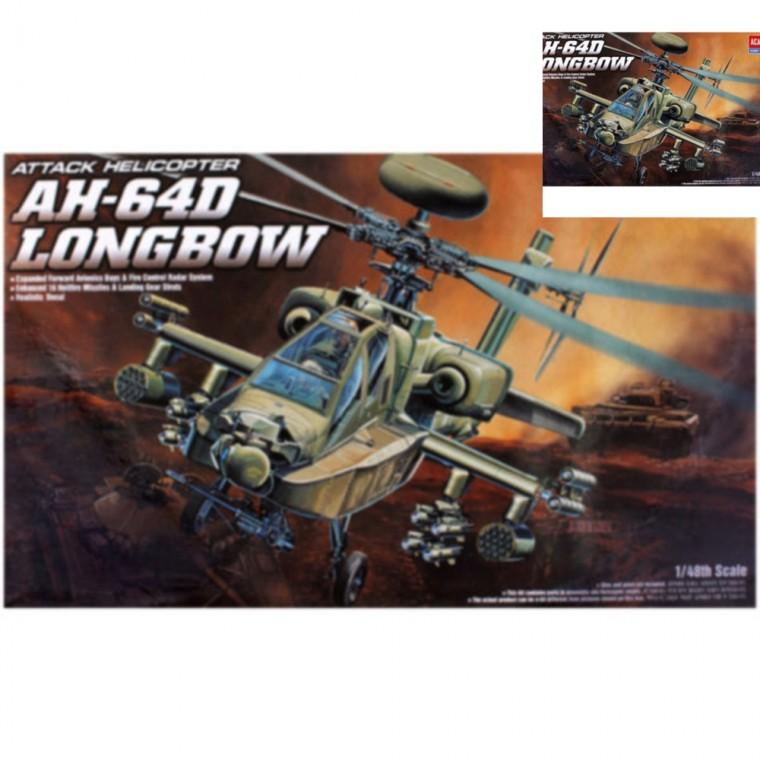프라모델 1대48 AH-64D 롱보우 아파치 프라모델놀이 장난감조립 프라모델밀리터리