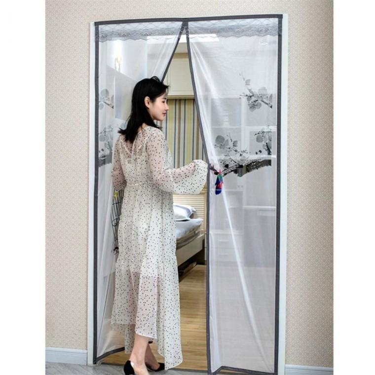 리빙피스 새장 문 모기장 90x220cm 출입문모기장 현관문모기장 새장문모기장