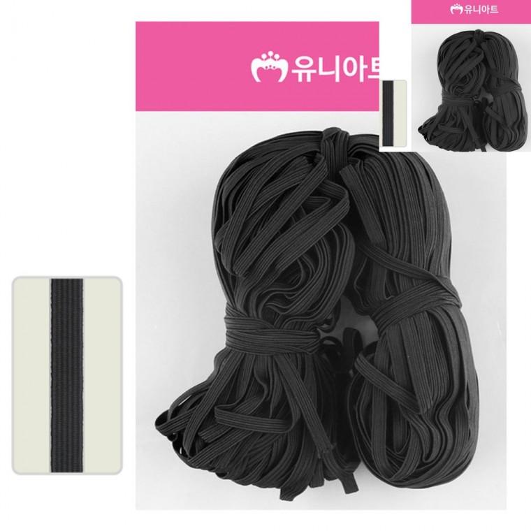 6골 밴드 검정 포장용고무줄 포장고무줄 문구용고무줄