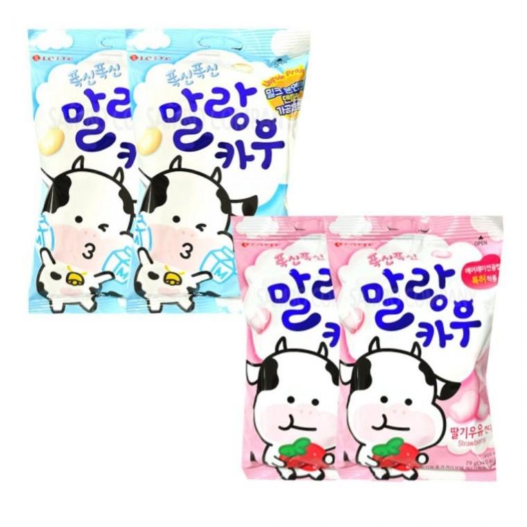 말랑 카우 세트 밀크맛2개+ 딸기 우유맛2개(총4개)