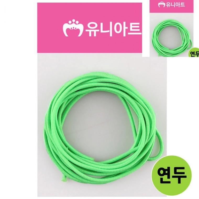 칼라 고무줄 연두 초등학생머리끈 칼라고무줄 헤어머리끈