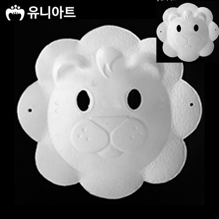 사자탈 종이탈 반가면 5개입 캐릭터가면 웃긴가면 동물가면