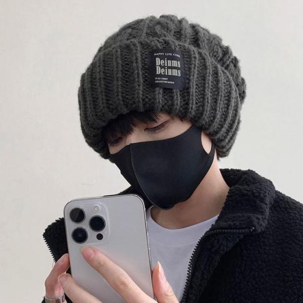 니트 꽈배기 루즈핏 빅 비니