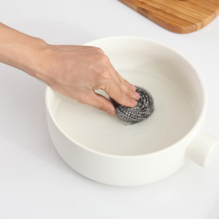 철수세미 탄 냄비 찌든 때 설거지 스텐 철 수세미 4P M11403