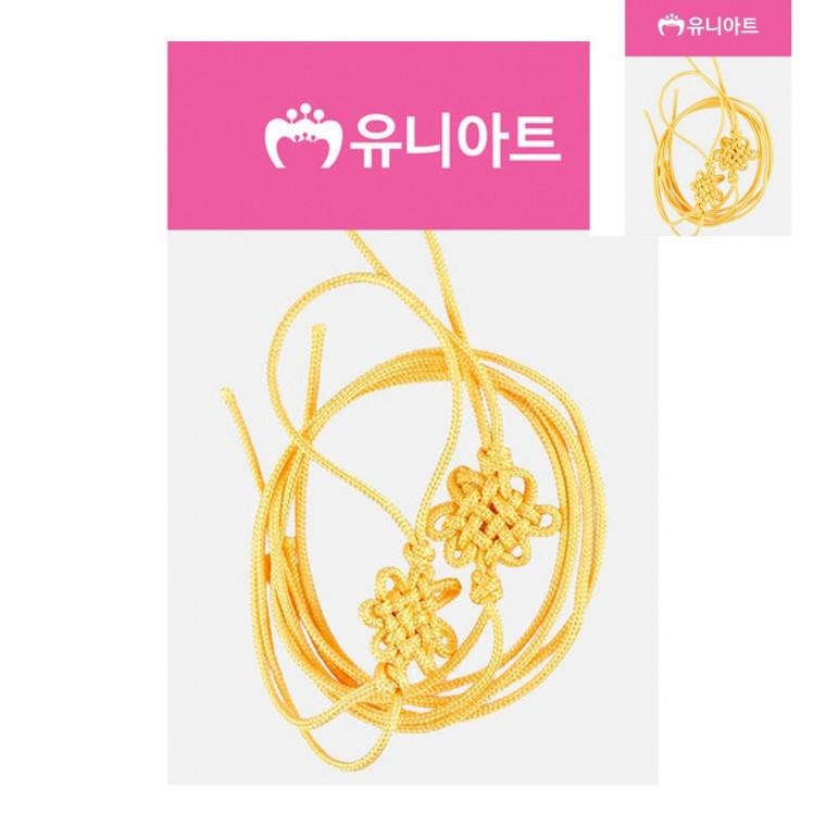 매듭 대 노랑 2개입 전통매듭공예 노리개매듭 전통문양매듭노리개