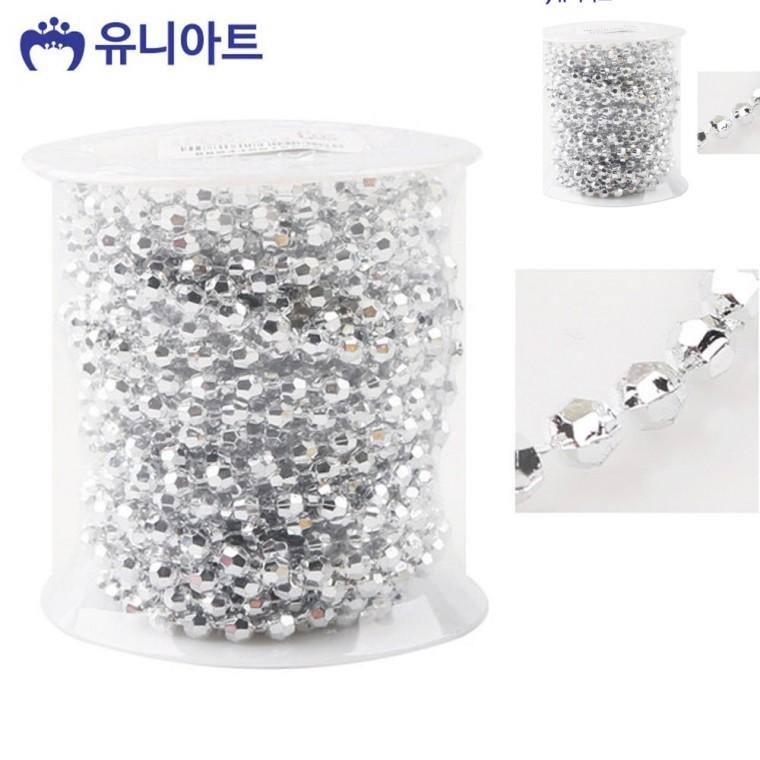 롤체인줄 은색 키링구슬체인 비즈체인 비즈공예줄