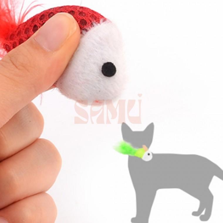 컬러 마우스 고양이 장난감 쥐인형 쥐돌이