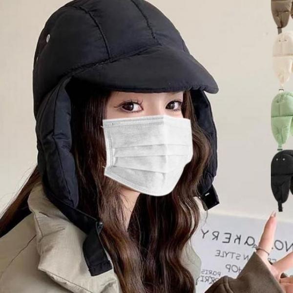 겨울 패딩 벙거지 귀달이 포근한 소재 데일리 모자 귀달이 패딩 따뜻한 겨울 포근한 벙거지 모자