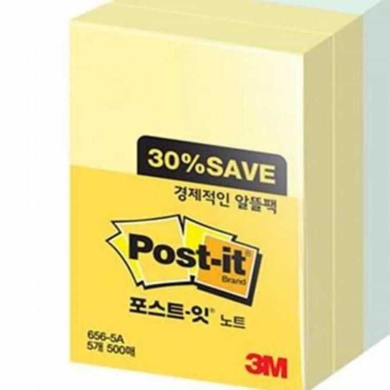 포스트잇 노트 알뜰팩 4색 51x76 점착메모 미팅메모 메모스티커