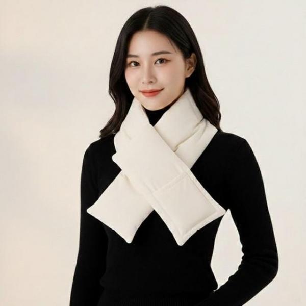 다운 패딩 블록 머플러 6color L 방한용품 패딩 남여공용 경량 목도리 머플러