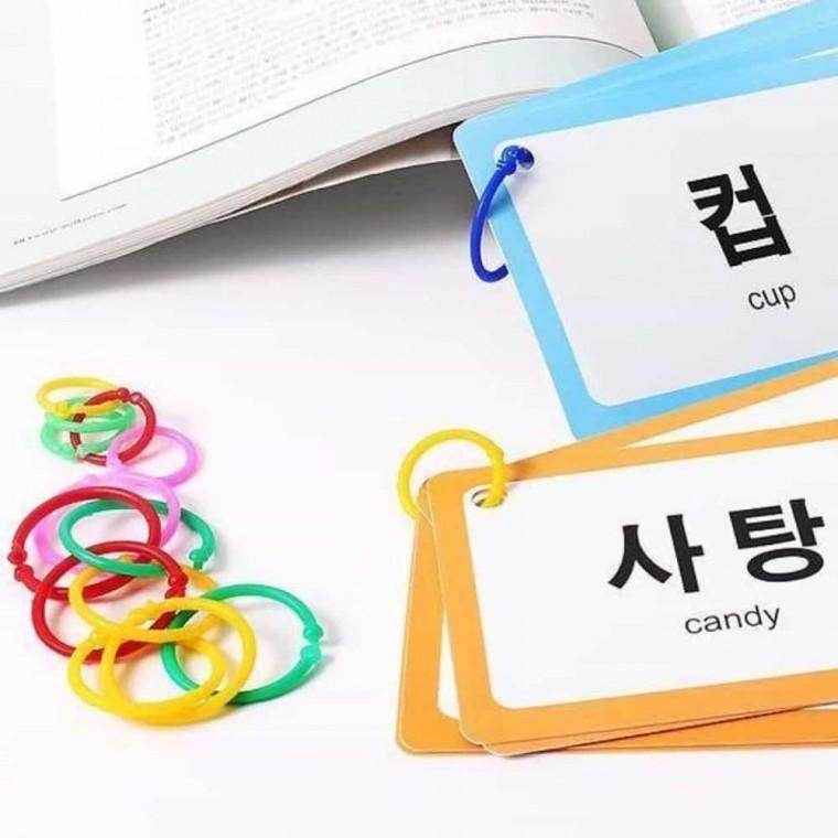 칼라링 중 25mm 200개입 제본링 문서링 낱말카드링