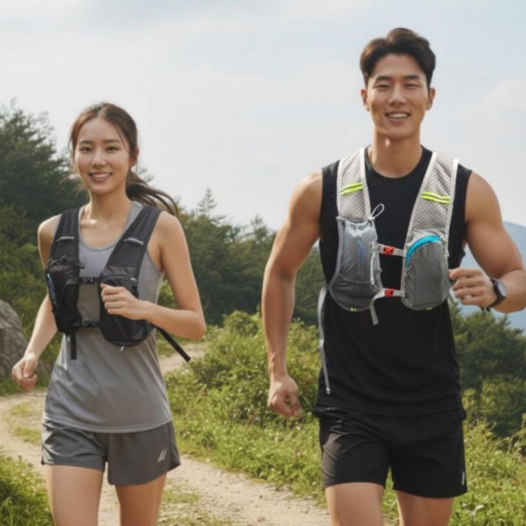 등산 마라톤 싸이클 경량 가방 베스트 러닝 백팩 조끼