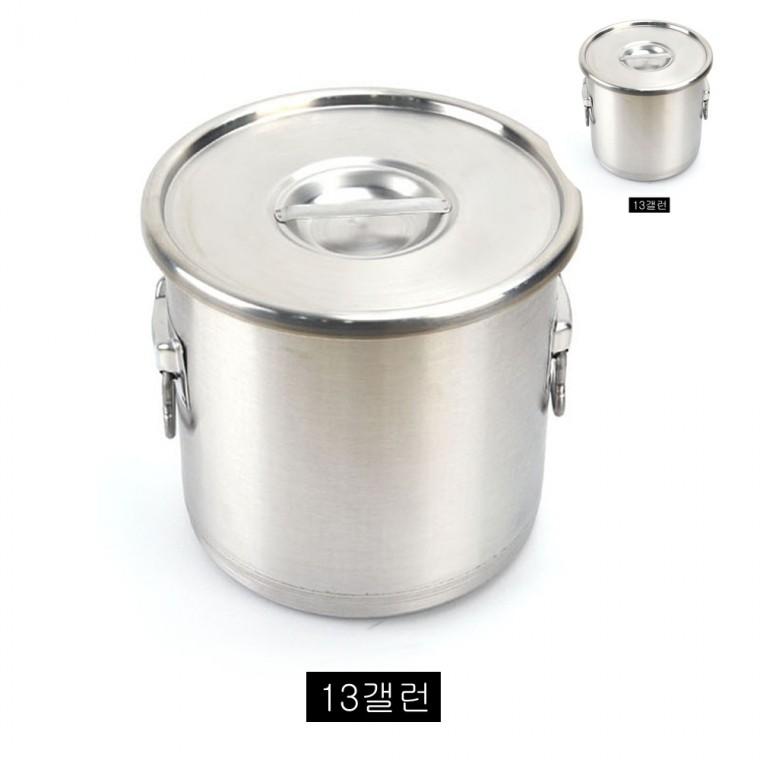 스테인레스 식깡 육수통 50L 스텐들통 업소용육수통 냉육수통