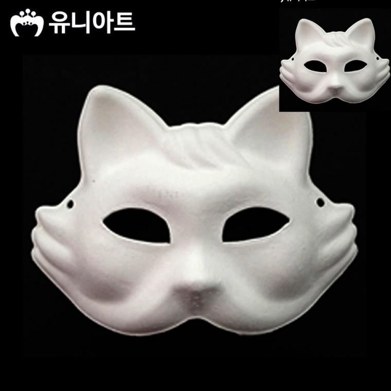호랑이탈 종이탈 반가면 5개입 캐릭터가면 여자가면 무도회가면