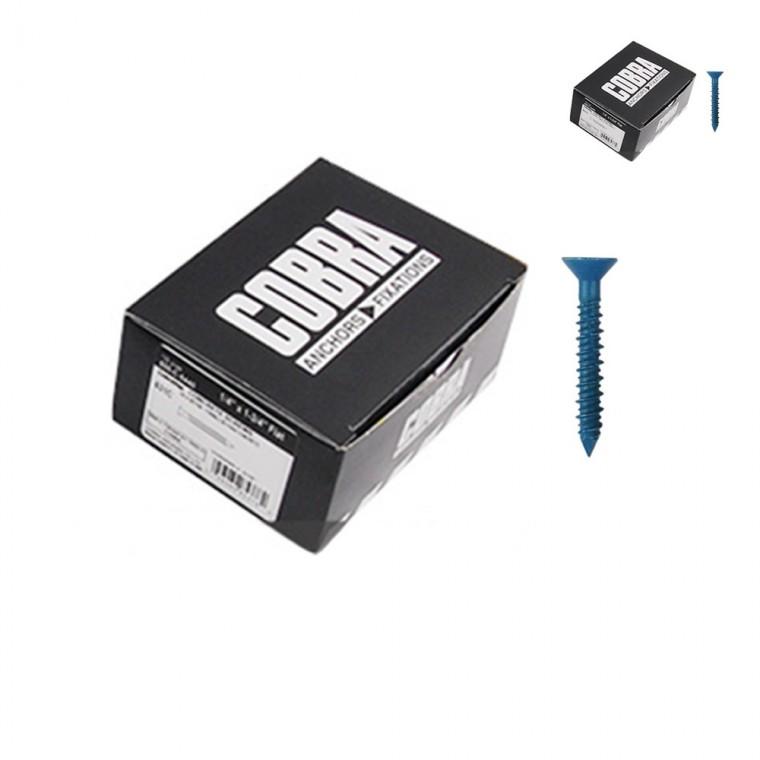 6.4mm 코팅 나사못 44mm 100개입 벽나사못 석재 목공용나사