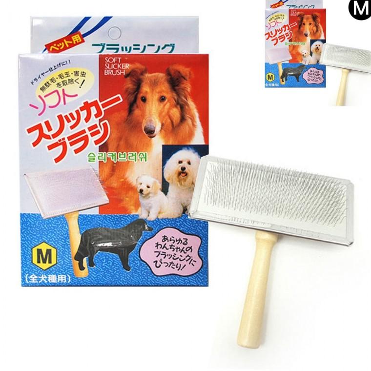 강아지 슬리커 브러쉬 M 강아지브러쉬 반려견브러쉬 웰시코기빗
