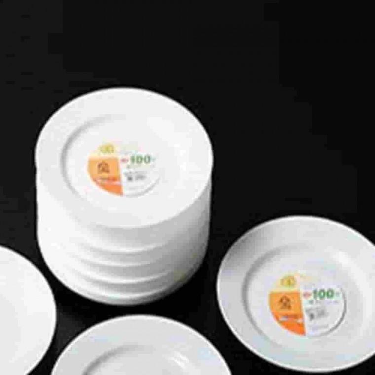 접시 3호 228mm 다회용식기 가벼운접시 흰색접시 다회용그릇