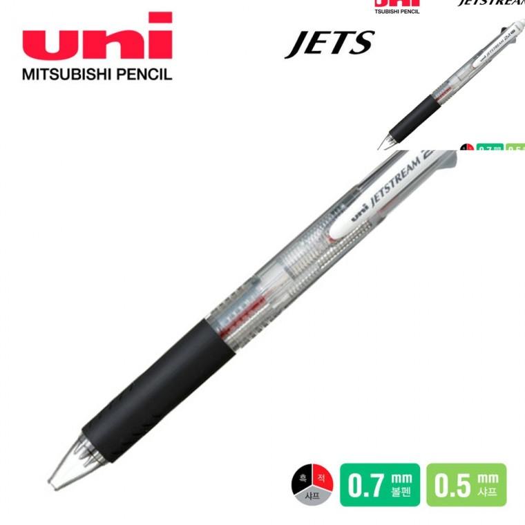 제트스트림 2플러스1 멀티펜 0.7mm 투명 교회볼펜 캐릭터펜 볼펜