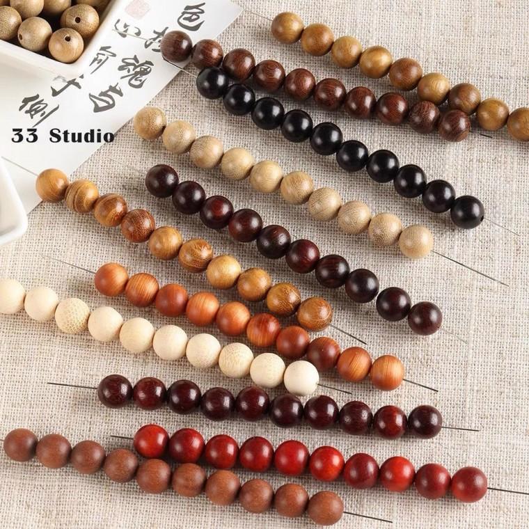 불교 나무 염주 알 팔찌 만들기 행운 부적 108 합장주 단주 재료 DIY 부자재 비즈